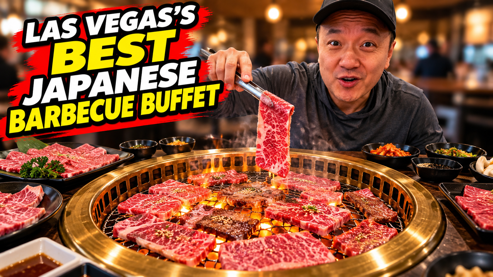 ⭐ SUSHI + WAGYU BBQ! I tried my favorite Japanese buffet in Las Vegas 🥩🍣