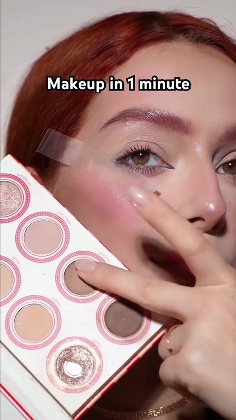 Makeup in 1 minute #makeup #makeuptutorial