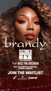Brandy to headline Flytime's House of R&B concert in Lagos