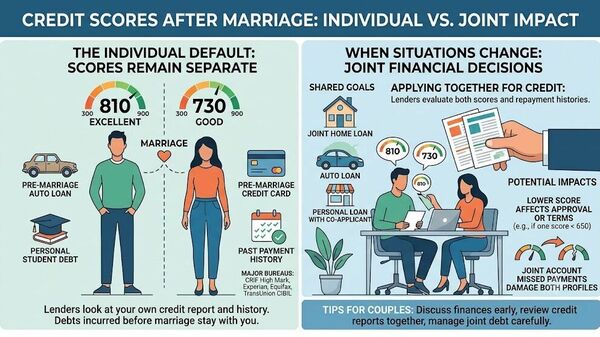Credit score after marriage: How can your spouse’s credit history ...