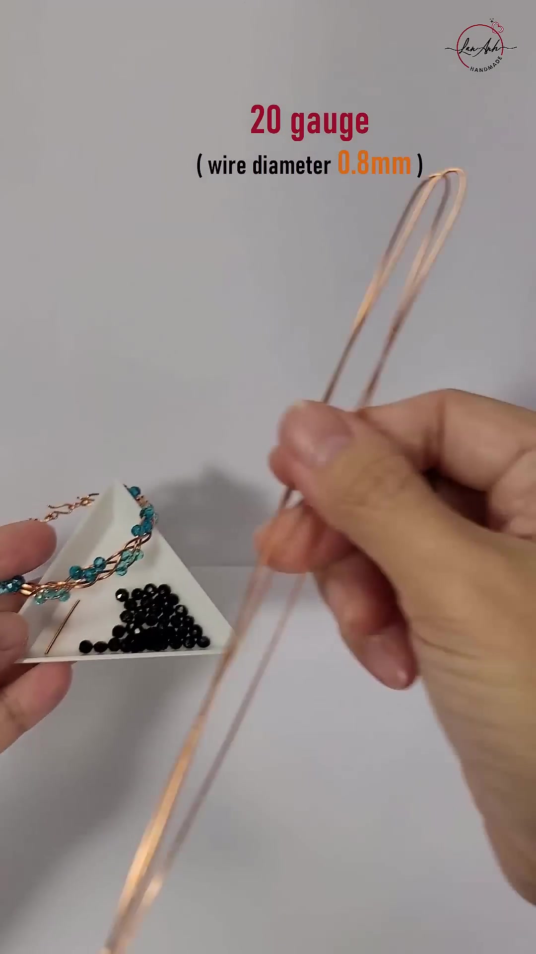 Make a beautiful bracelet | 3-wire braid bangle with beads #shortsvideo ...