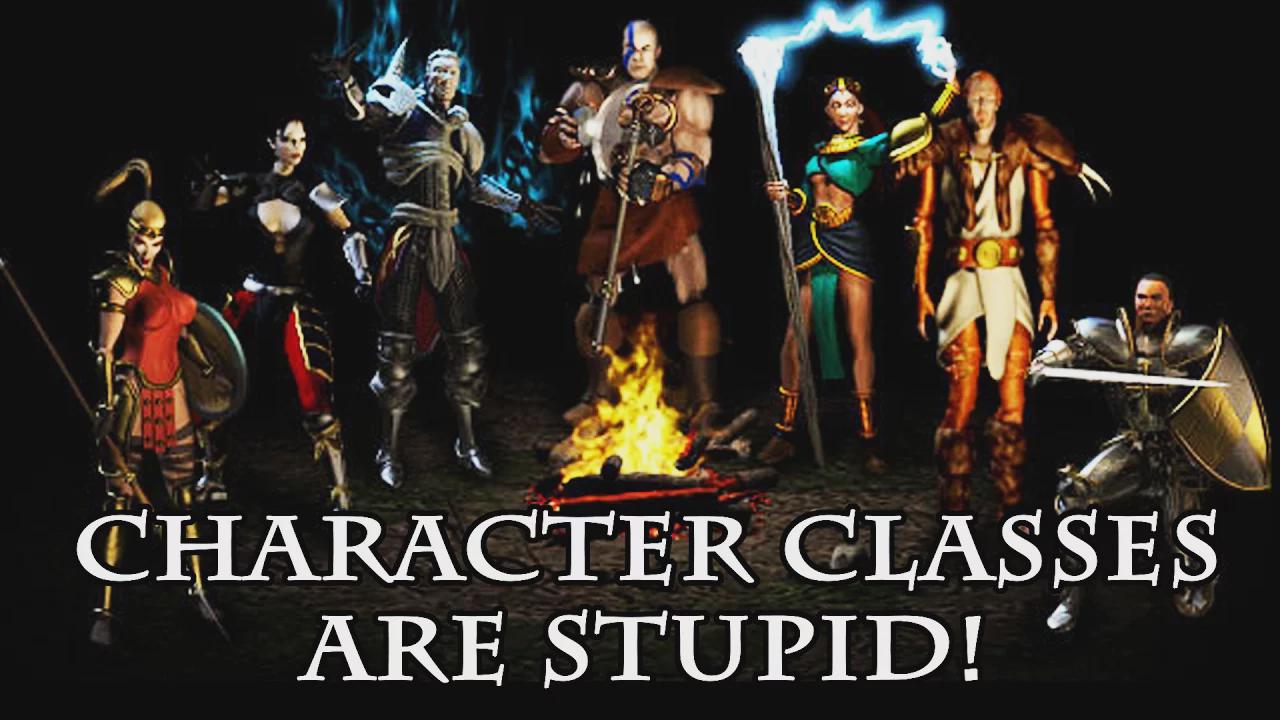 Why character classes in RPGs are silly