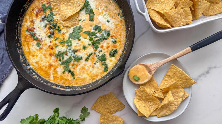 Queso-inspired beer cheese dip recipe
