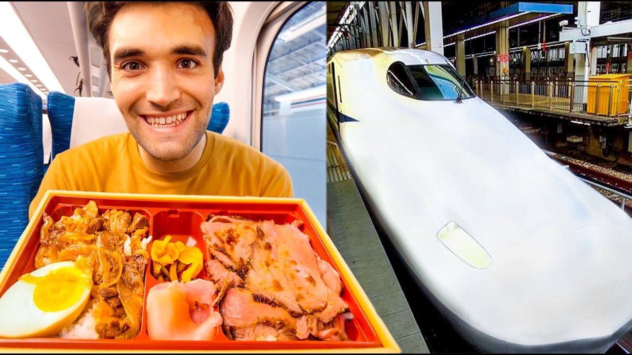 Eating only bento boxes for 24 hours on Japan's bullet train!
