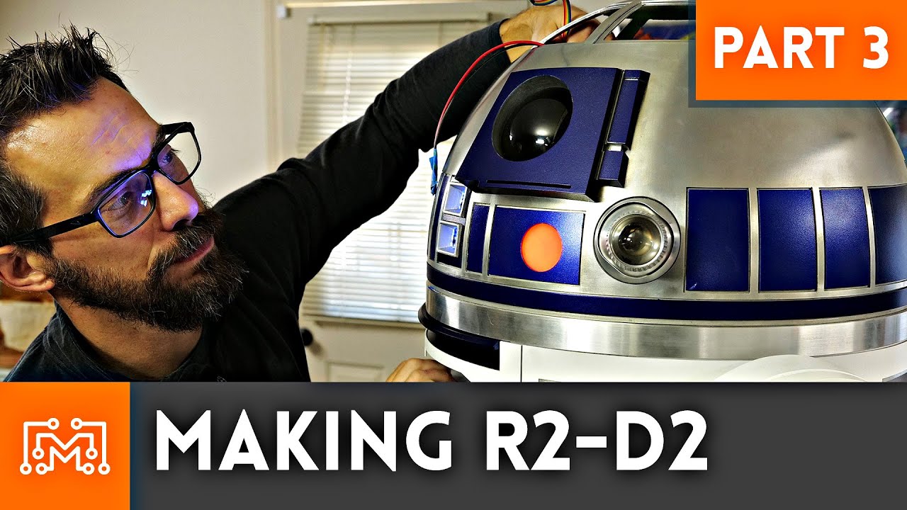 Making R2-D2: Dome lights, legs, and paint