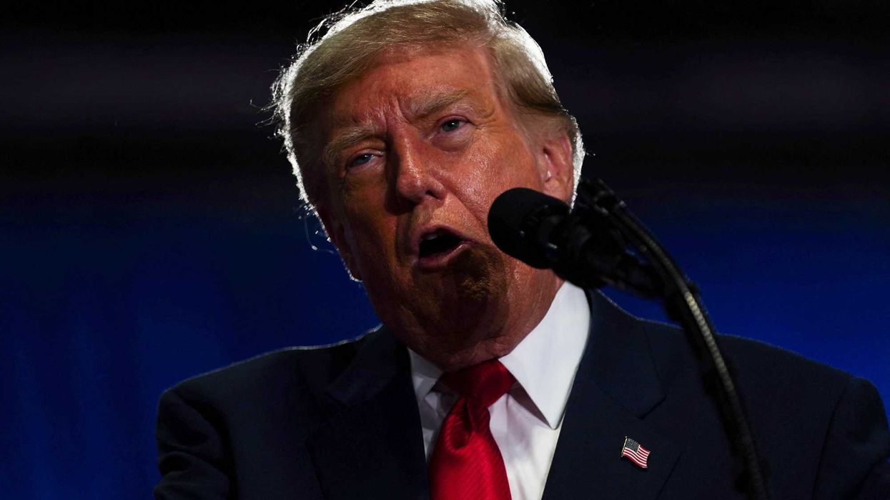 Trump lashes out as protesters stop his speech cold: 'You stupid guy'