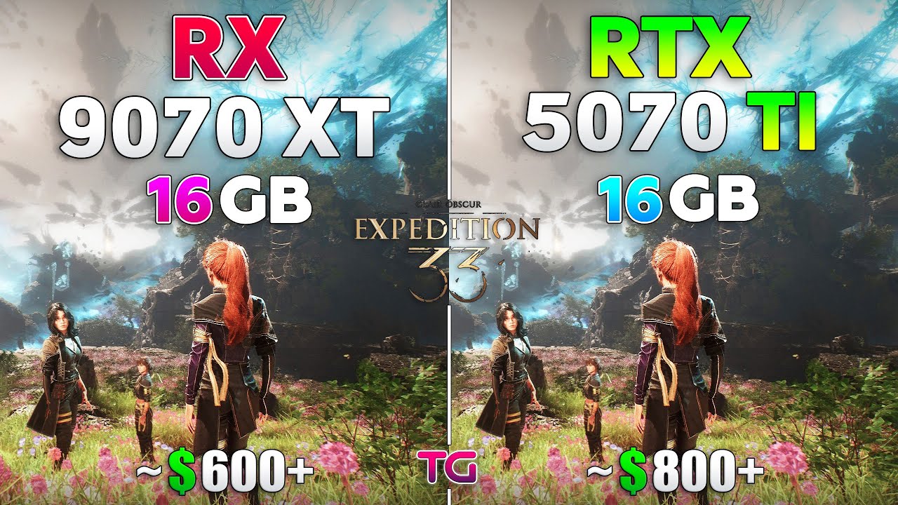 Clair obscur: Expedition 33 - RX 9070 XT vs RTX 5070 Ti | 1080p | 1440p ...