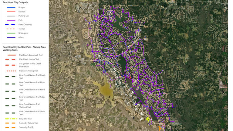 This Georgia town has more golf carts than cars and it's by design