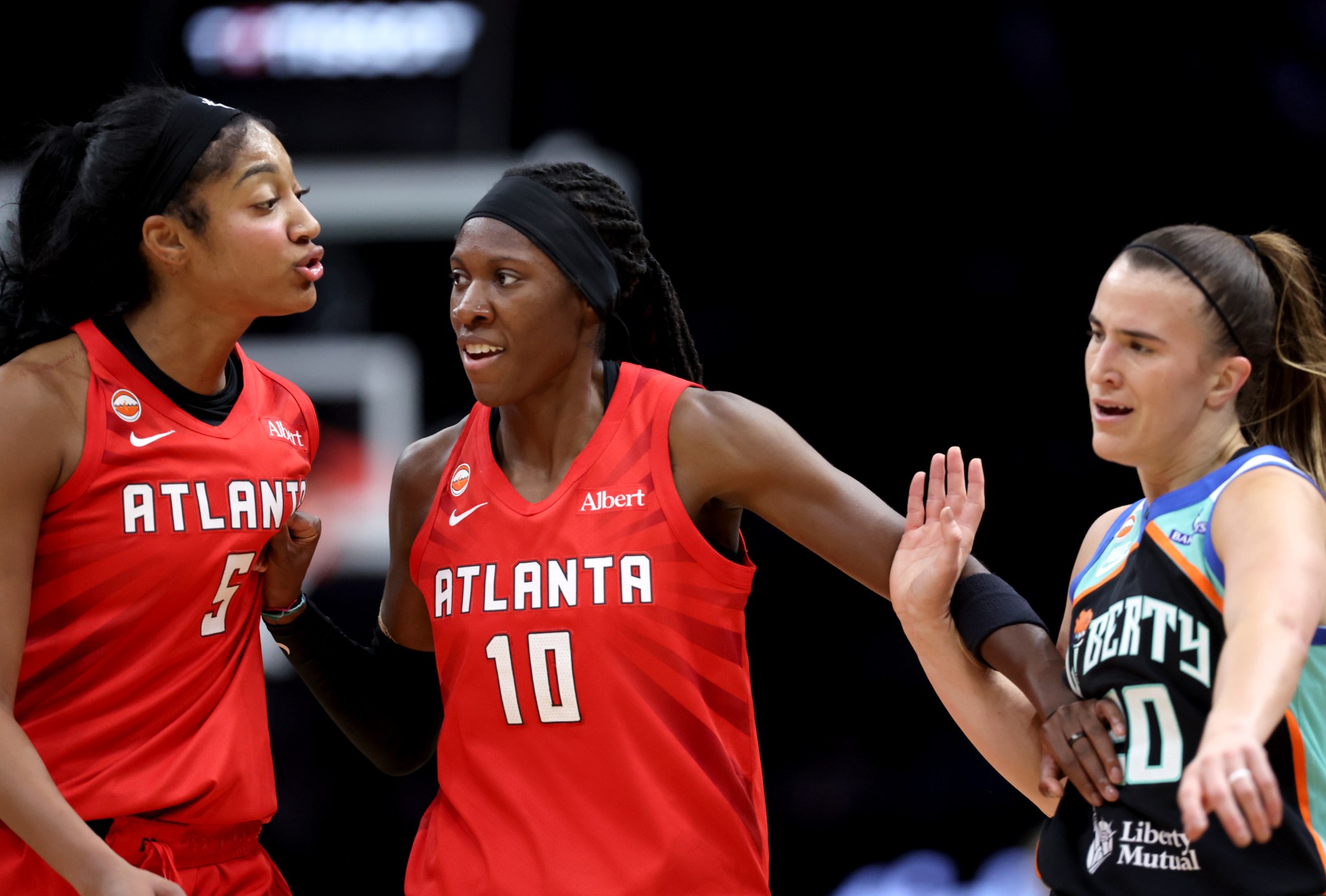 WNBA fans rip refs over Angel Reese confrontation as Dream eliminate ...