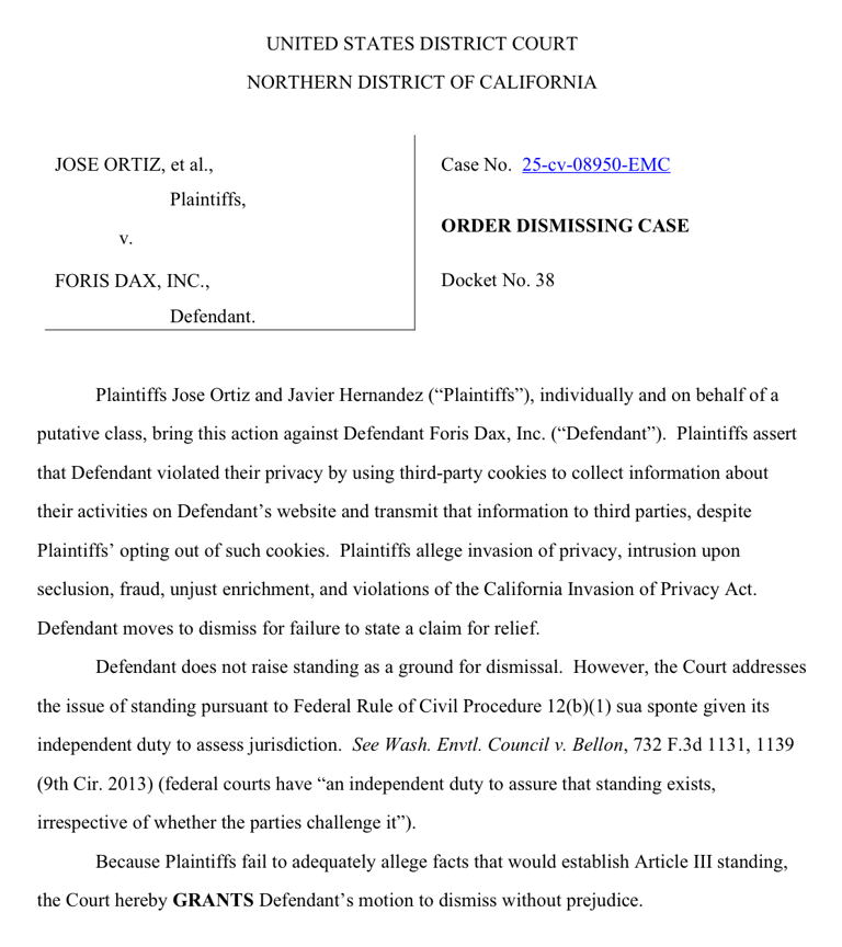 Crypto.com operator Foris Dax wins dismissal of cookie privacy suit as ...