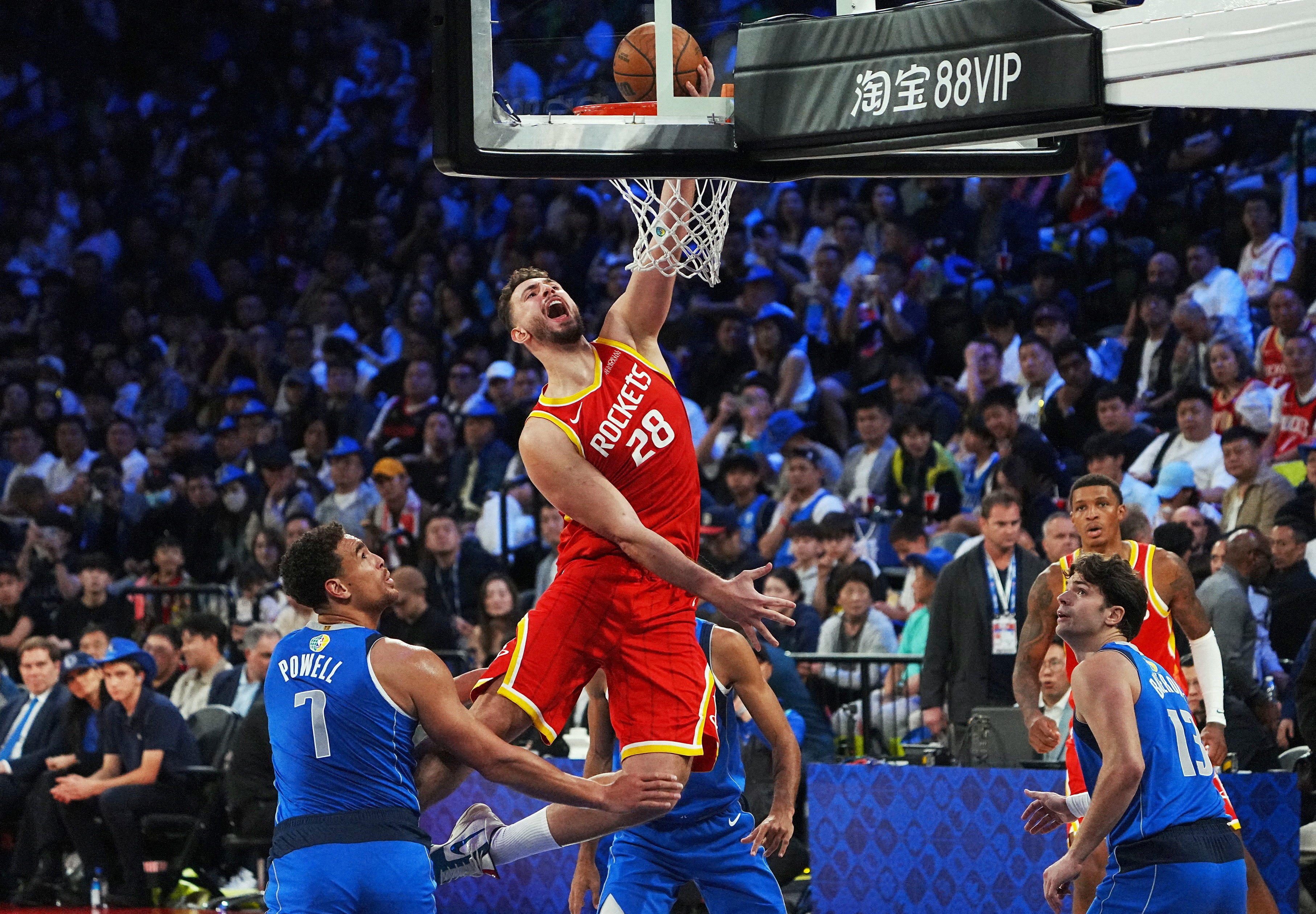Watch: Alperen Sengun posts preseason triple-double against Mavericks