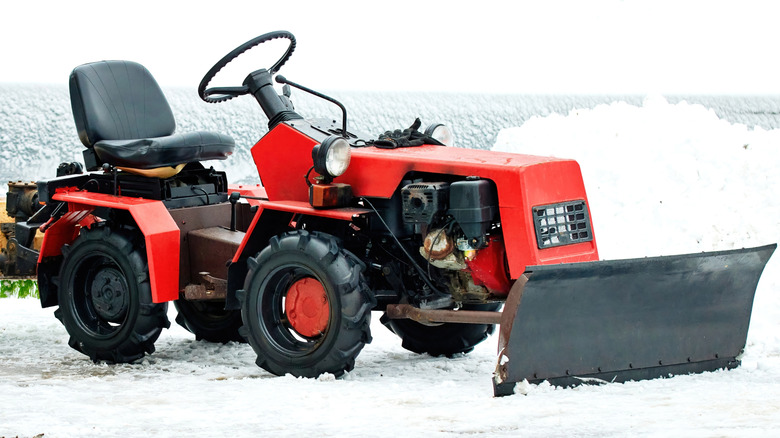 How To Use Your Riding Lawn Mower To Clear Out & Remove Snow This Winter