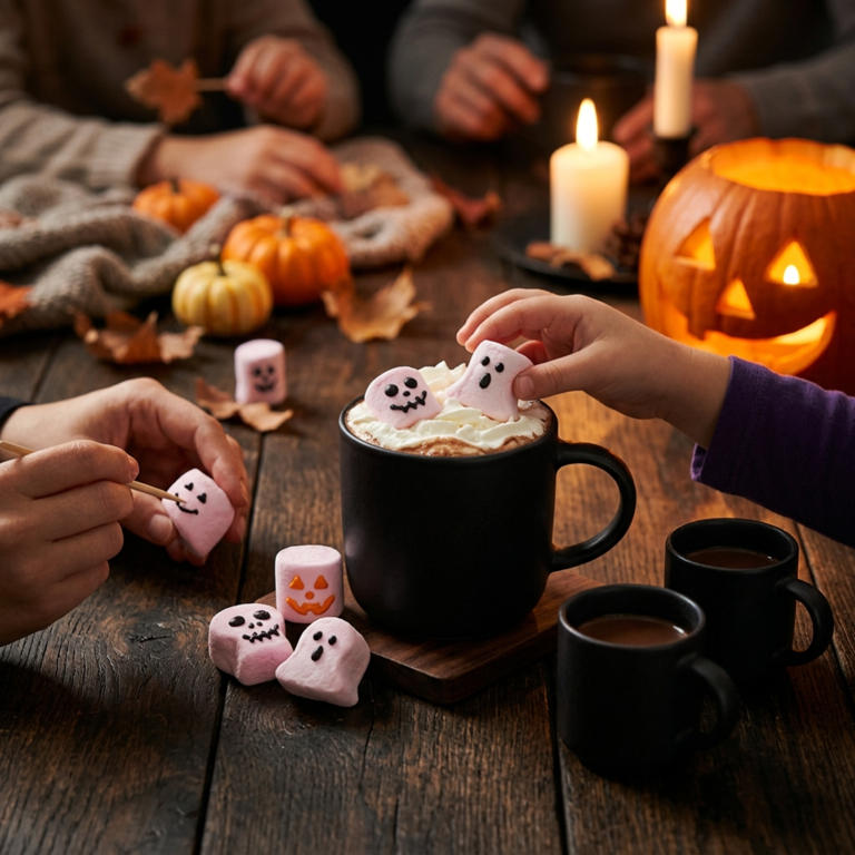 Chocolat chaud d'Halloween crémeux : la boisson délire à base de ...