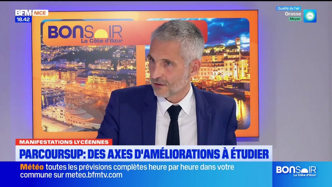 Emmanuel Roux, recteur de l'Académie de Nice, était l'invité de Bonsoir ...