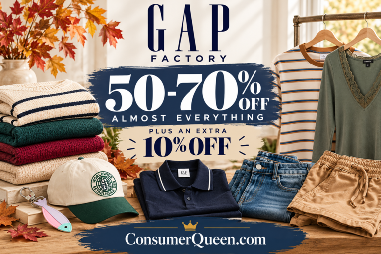 Gap Factory weekend sale: 50–70% off plus extra 10%