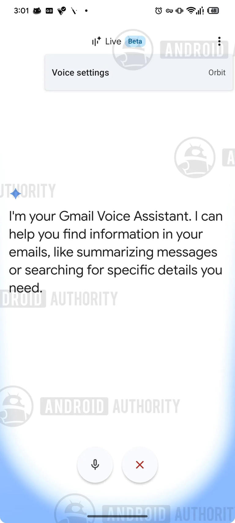 Google may soon add new voice options to Gmail Live