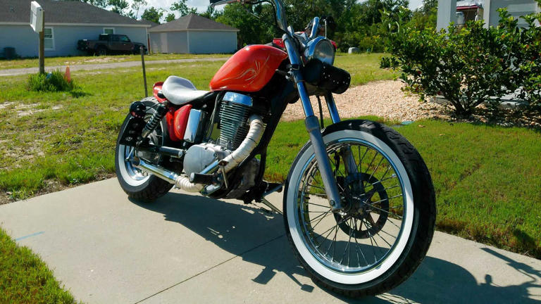 Suzuki's mid-1980s cruiser design outclasses Harley's $15,999 Sportster ...