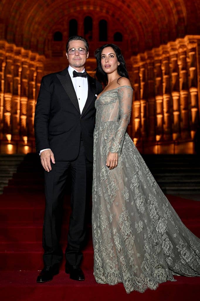 Brad Pitt and Ines de Ramon are picture perfect as they support George ...