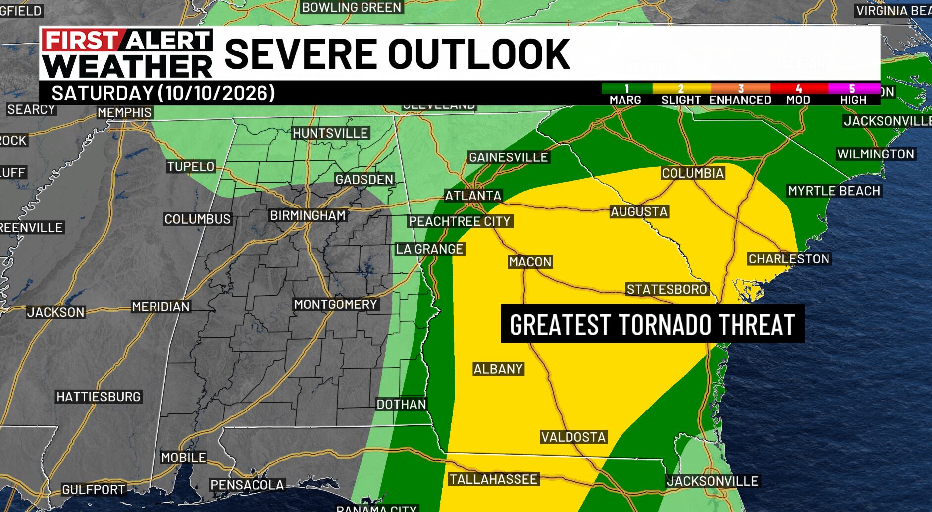 First Alert Weather Day: High-impact winds, heavy rain overnight