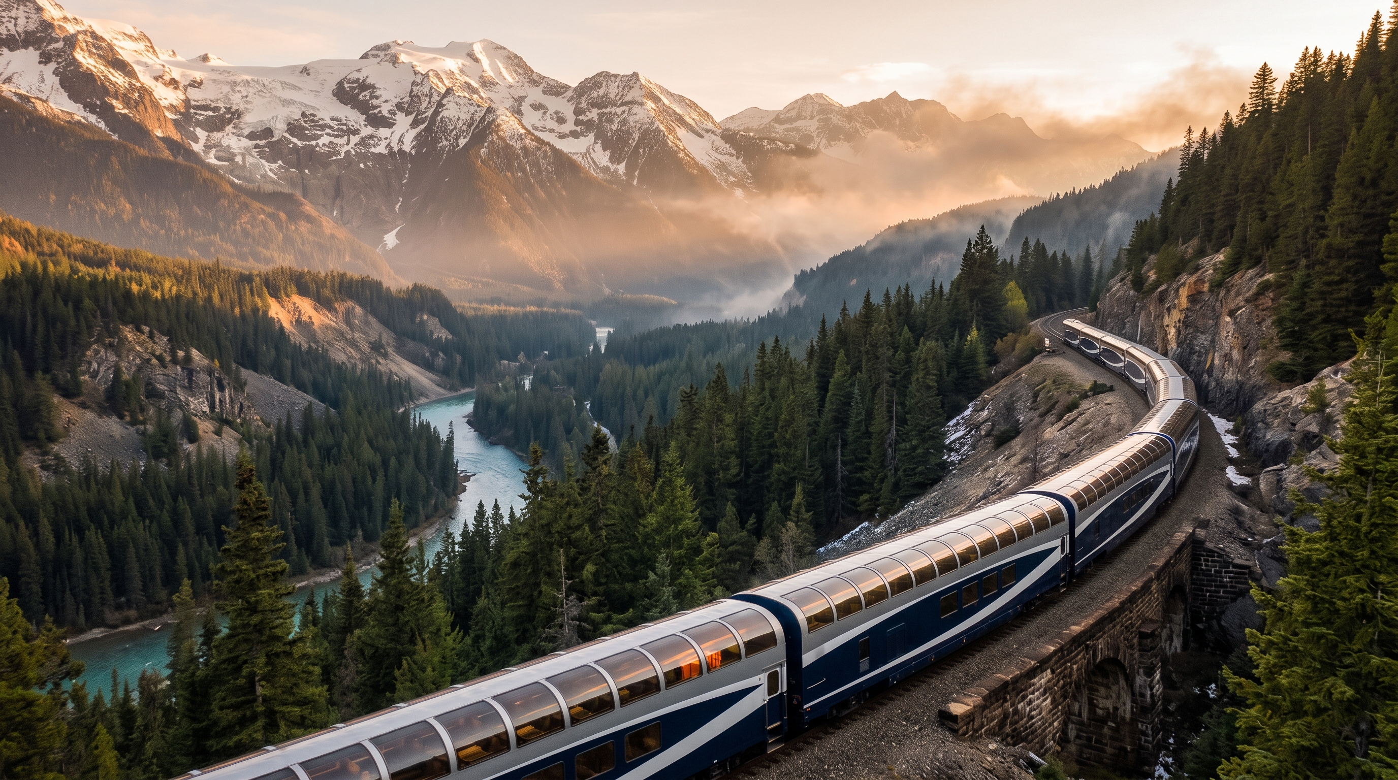 6 luxury train rides that are the vacation, from Alaska to the Swiss Alps
