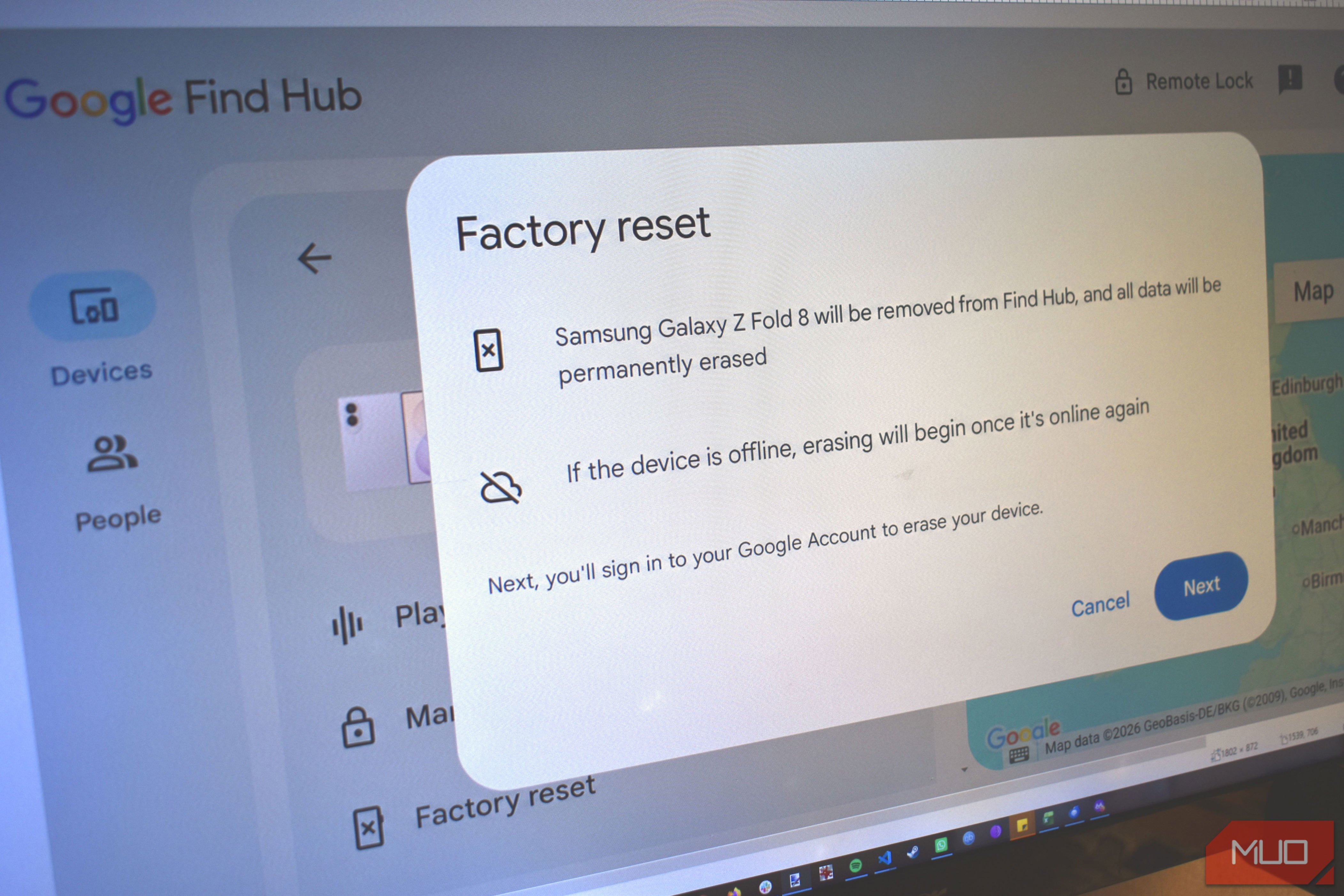 Find Hub found my phone, but the feature I needed never warned me it failed
