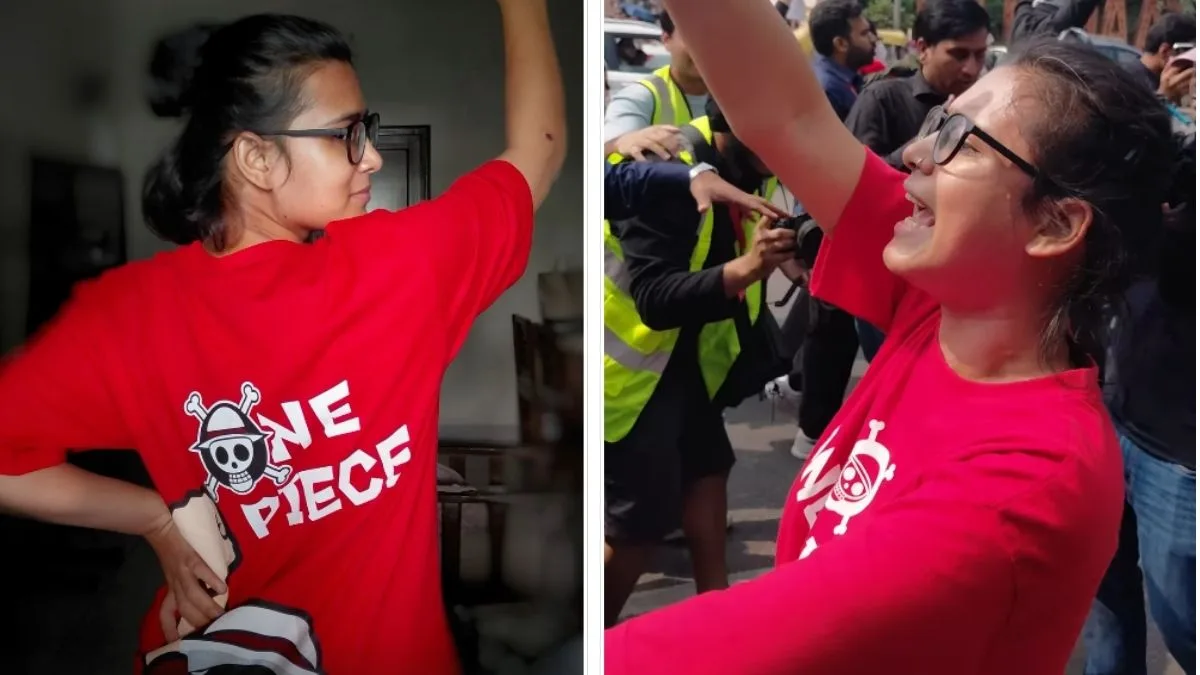 Neha Bora wears a Straw Hat Pirates t-shirt at anti-CEC protest: What ...