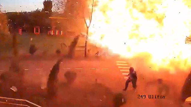 Man narrowly escapes Russian drone strike near Kyiv