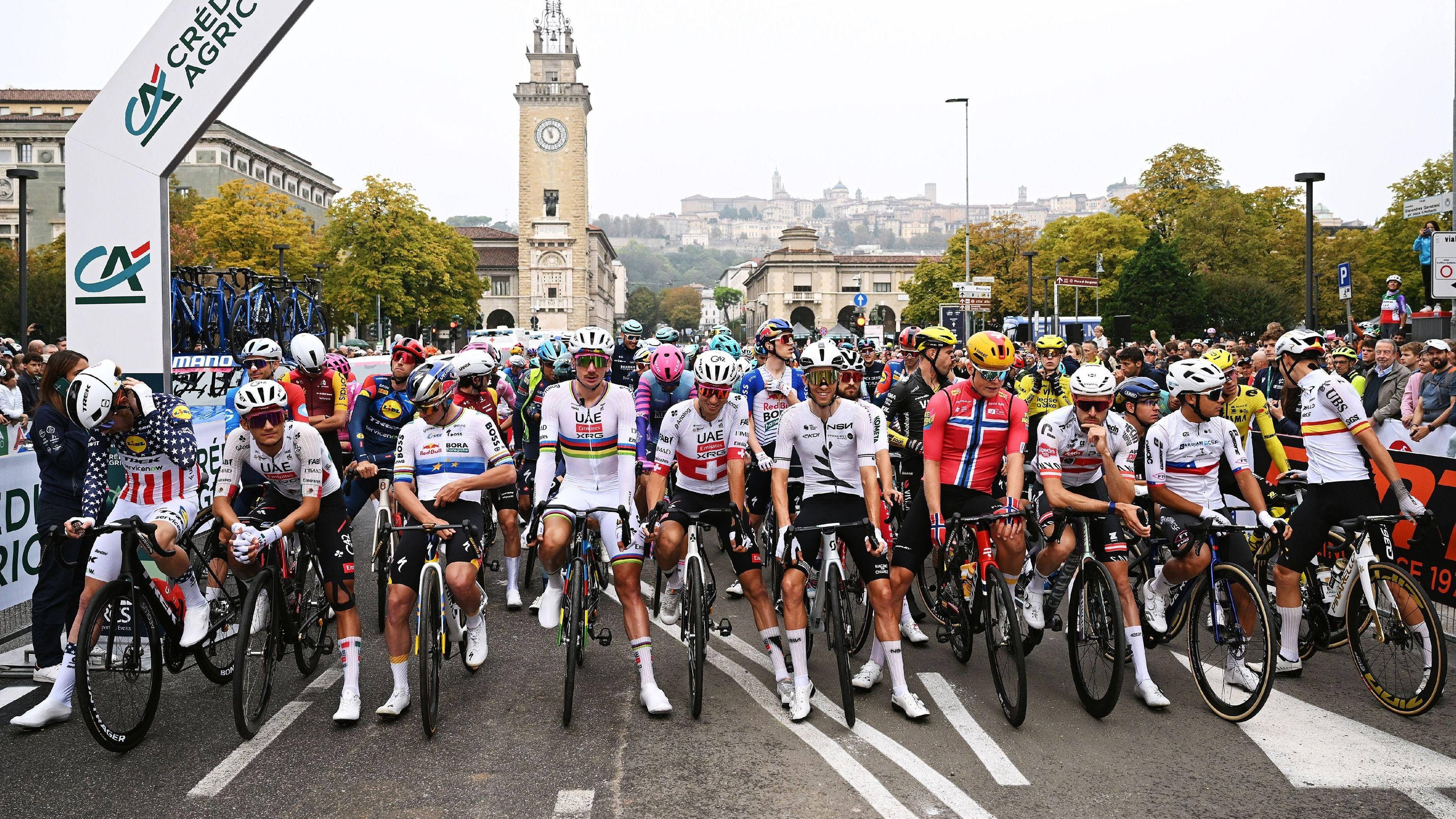 Rider safety protest delays Giro di Lombardia