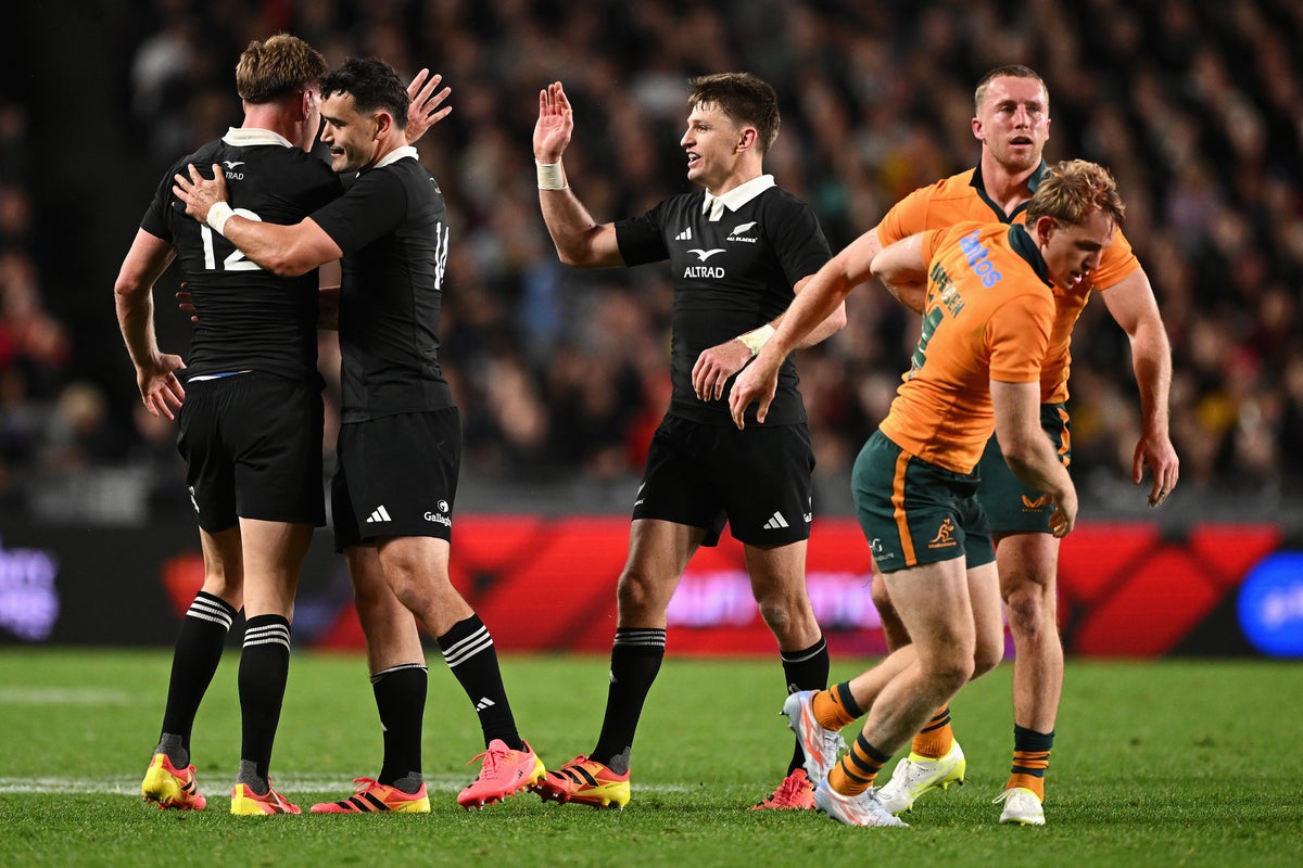 All Blacks surge away from Wallabies in first Bledisloe Cup clash