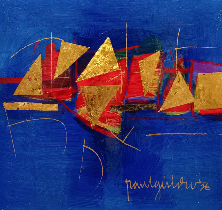Earth in acrylic and gold: Raul Isidro’s luminous abstractions