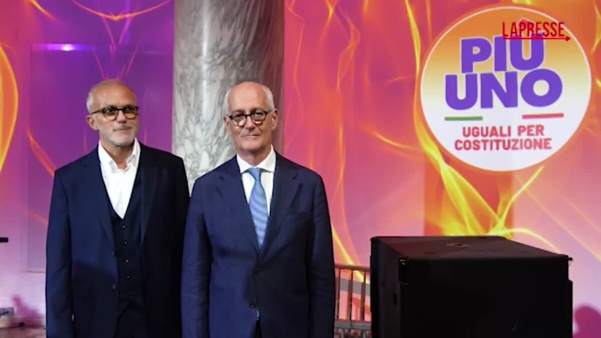 Più uno, Ruffini-Gabrielli presentano il logo: lo slogan recita 'Uguali ...