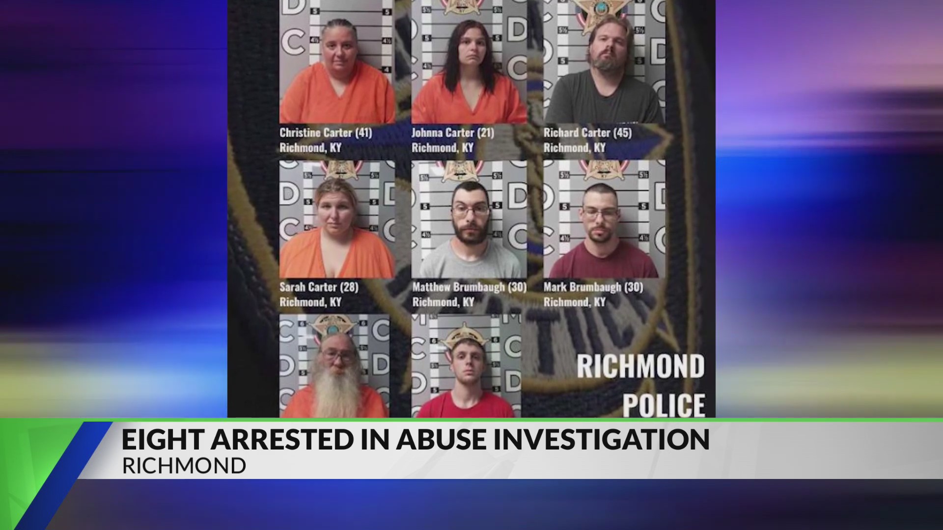8 arrested in Richmond child abuse investigation