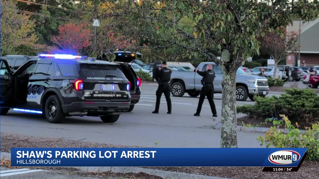 Police draw guns upon car in NH Shaw's parking lot