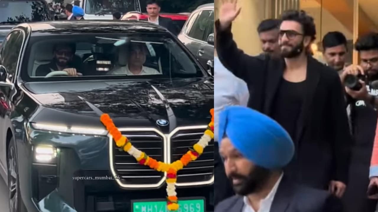 Ranveer Singh Buys BMW i7, Becomes Second Electric Car In Convoy After ...