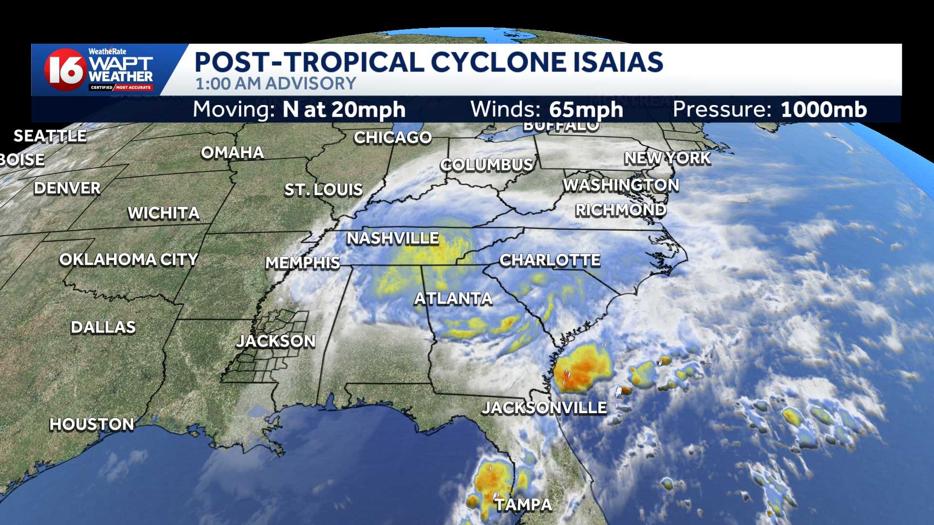 Tracking Isaias: Latest models, potential effects