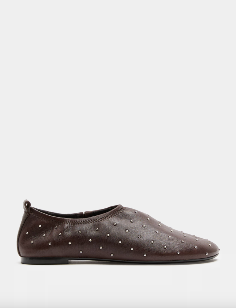 The studded flat is autumn's coolest twist on a ballet pump