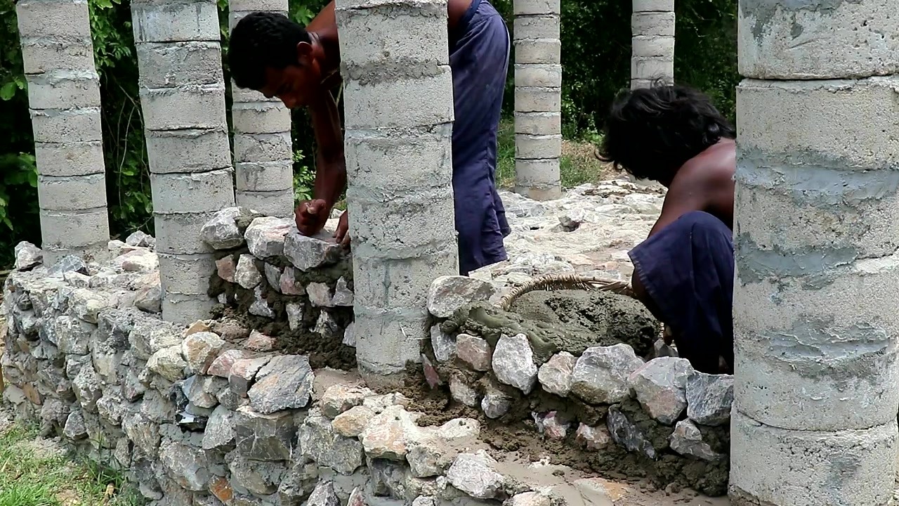 These primitive builders crafted a stone temple using ancient skills