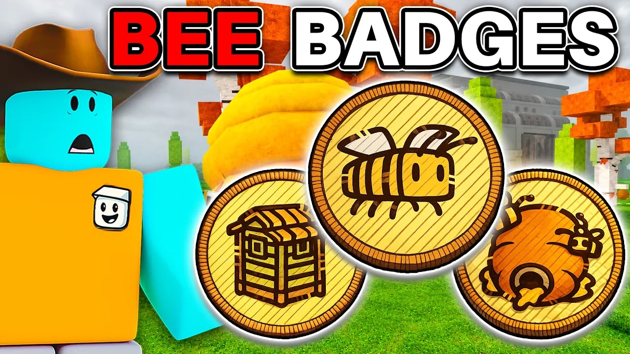 Speedrunning all BEE BIOME badges in 99 nights in the forest!