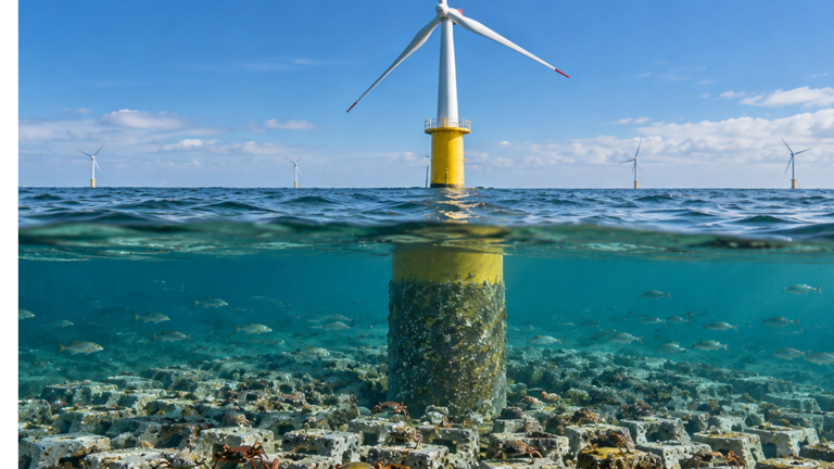 Beneath one Sussex wind turbine, 75,000 recycled cubes replace rock ...