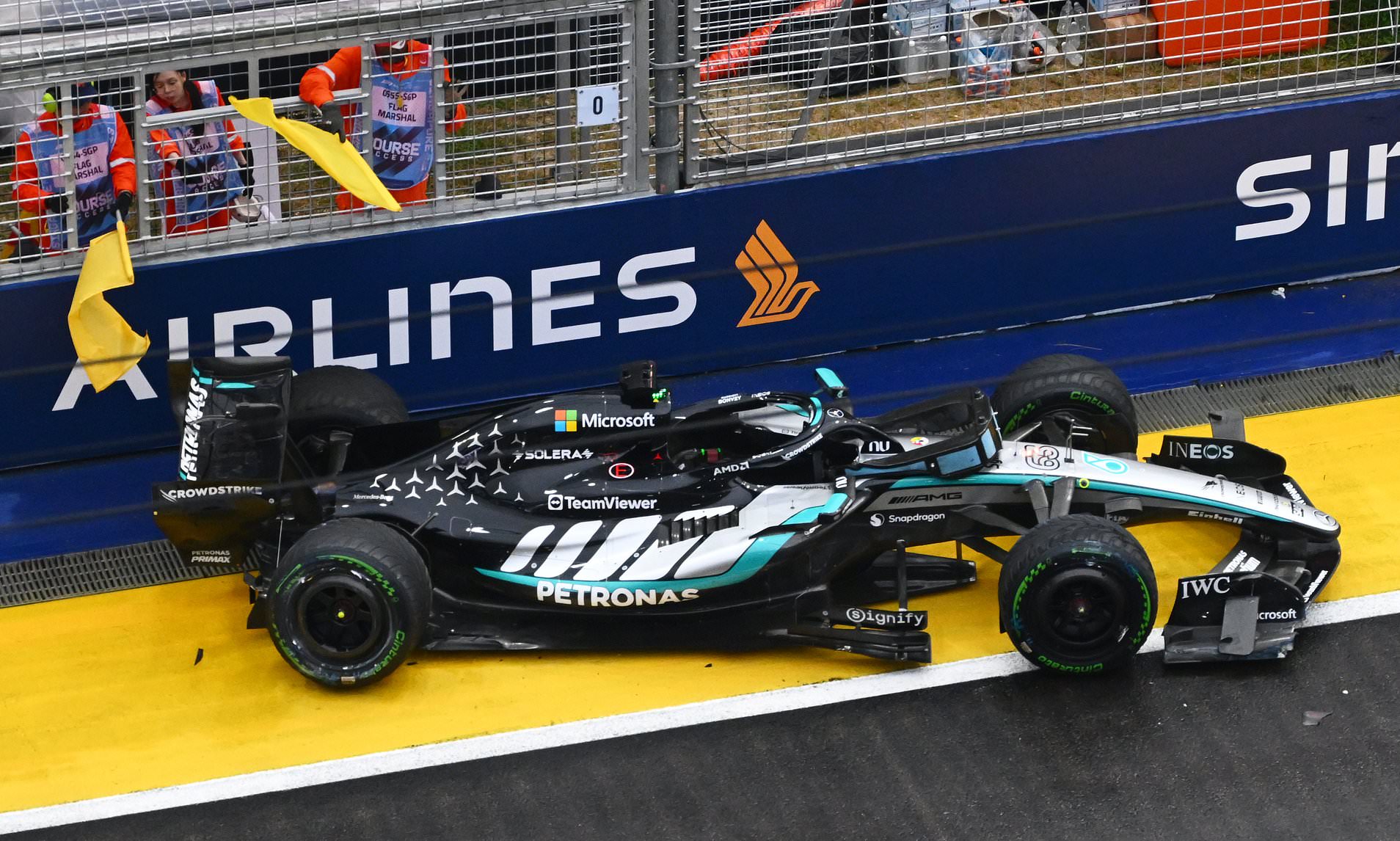 Max Verstappen clinches Singapore sprint race victory as George Russell ...