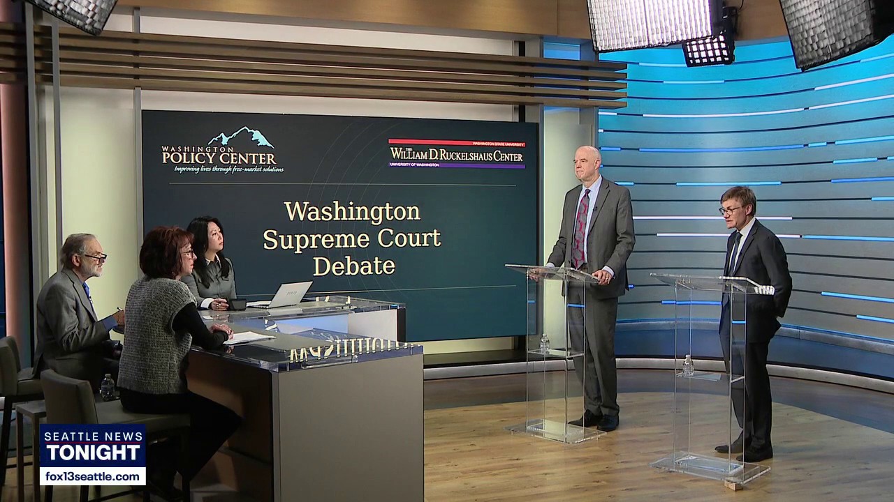 WA Supreme Court Position 4 candidates Birk, O'Donnell debate key issues