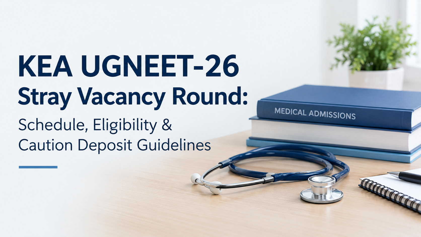 KEA UGNEET-26 stray vacancy round: Schedule, eligibility & caution ...