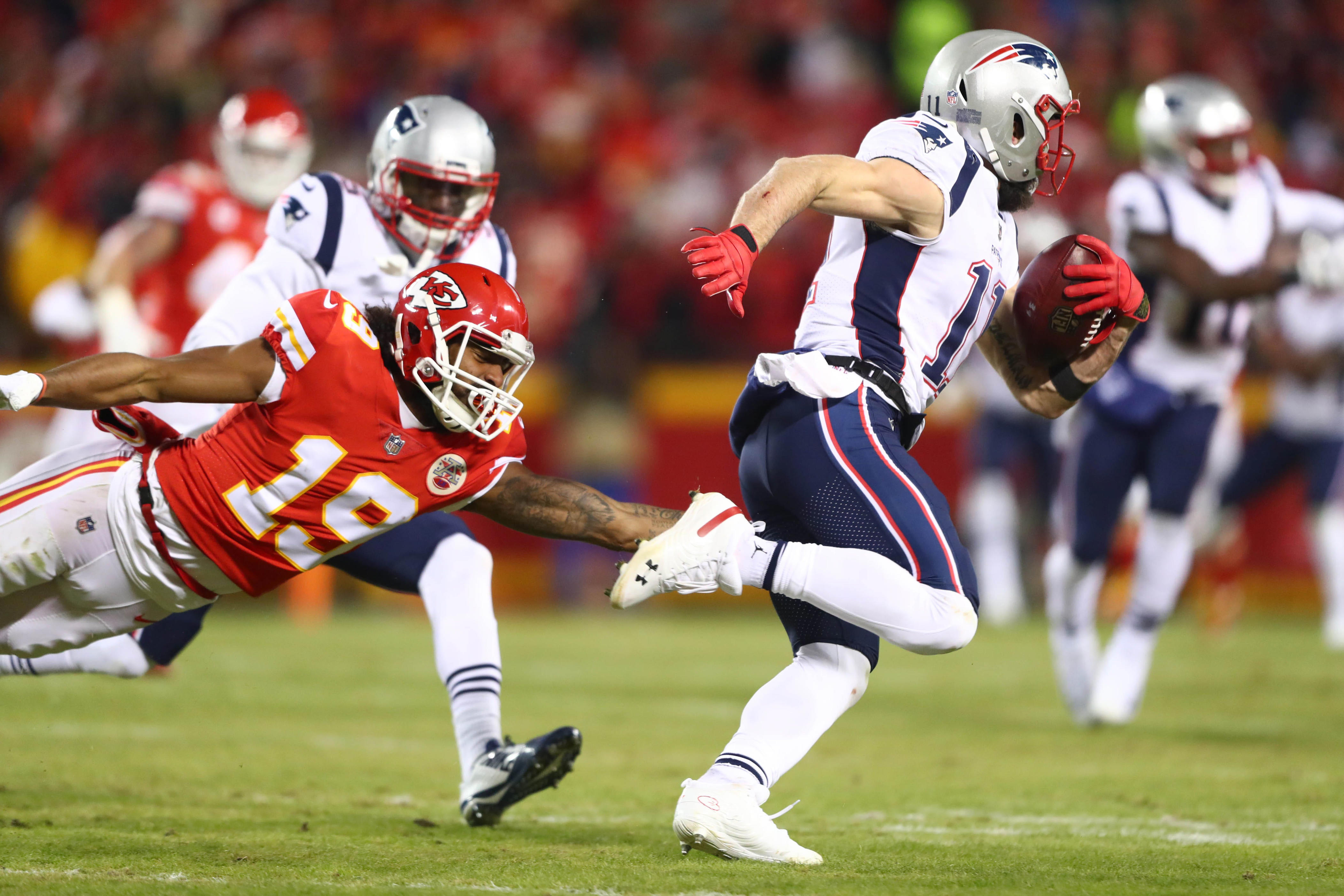 Julian Edelman reacts to viral video of Patriots title win over Chiefs