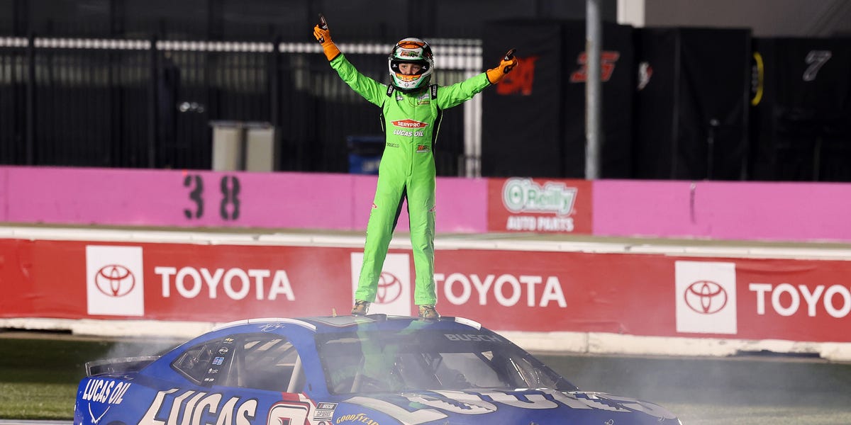 Brexton Busch drives his dad’s No. 8 Cup car at Charlotte Memorial ...