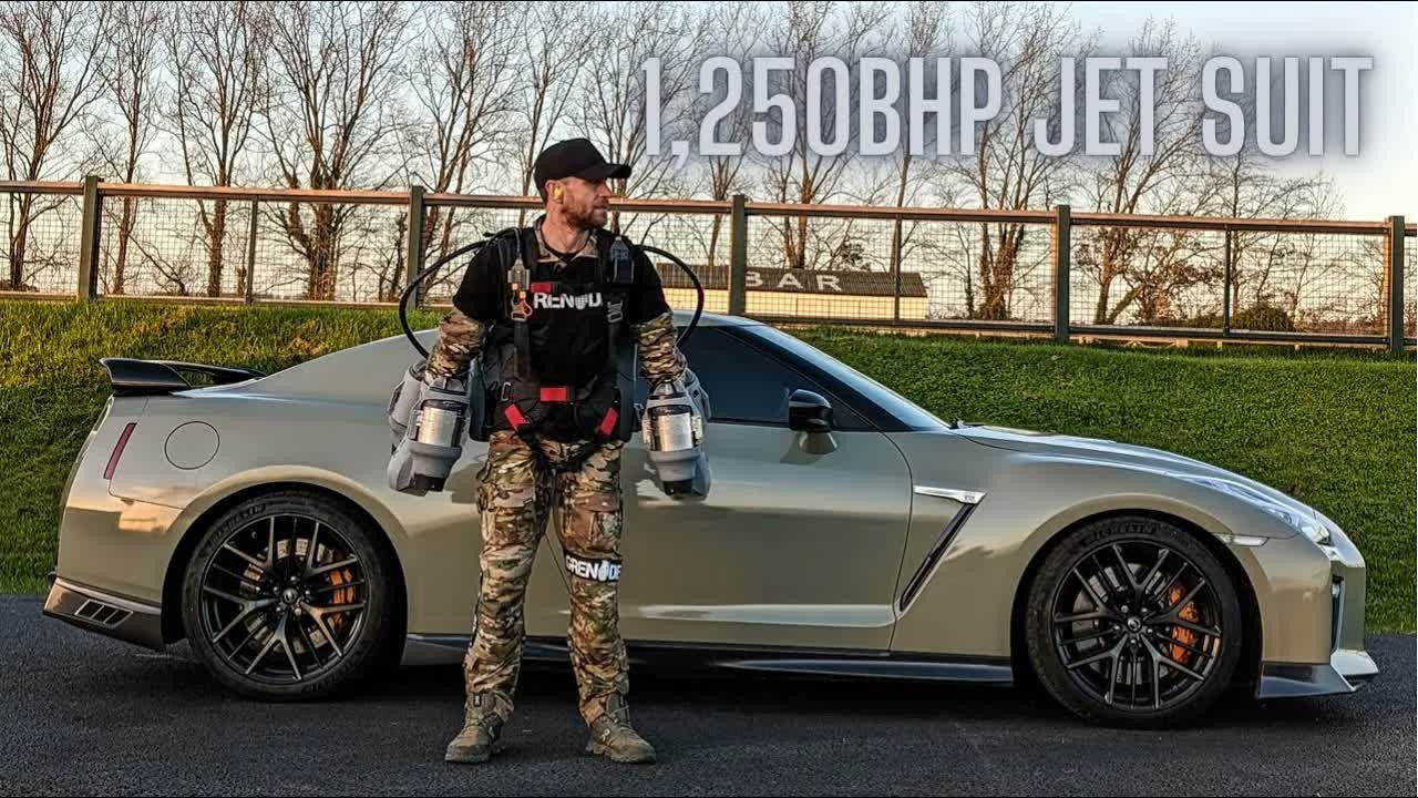 Richard Browning built a jet suit with 1,250bhp and tested it himself