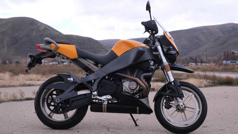 This forgotten American adventure bike used a Harley V-twin and fuel in ...