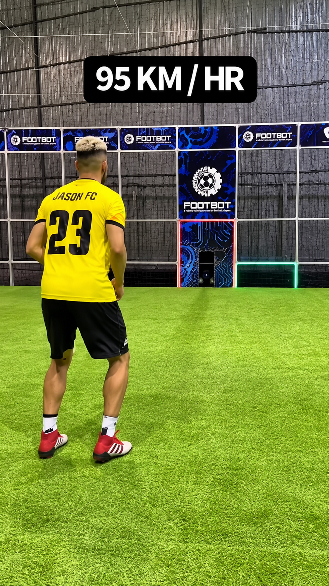 I took on high speed soccer machine
