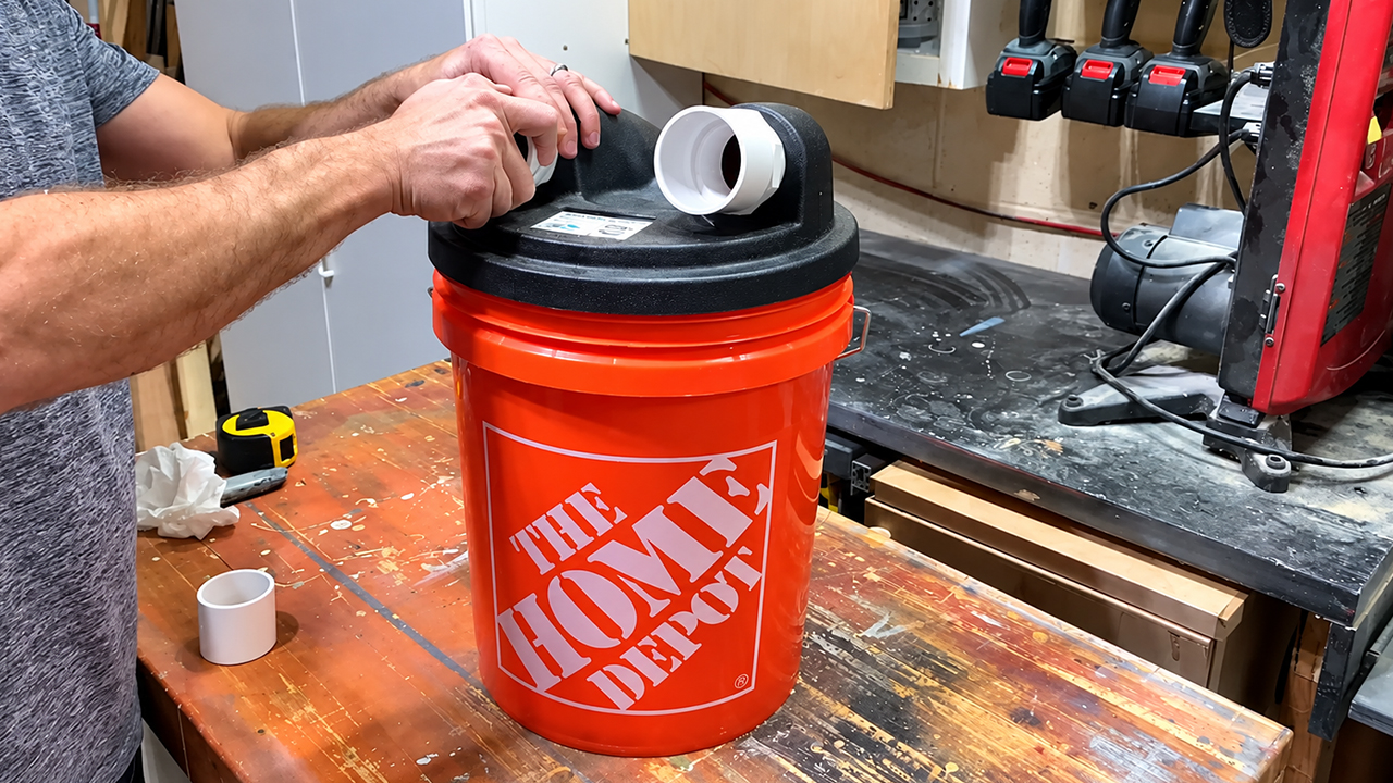 Building an easy five gallon dust separator