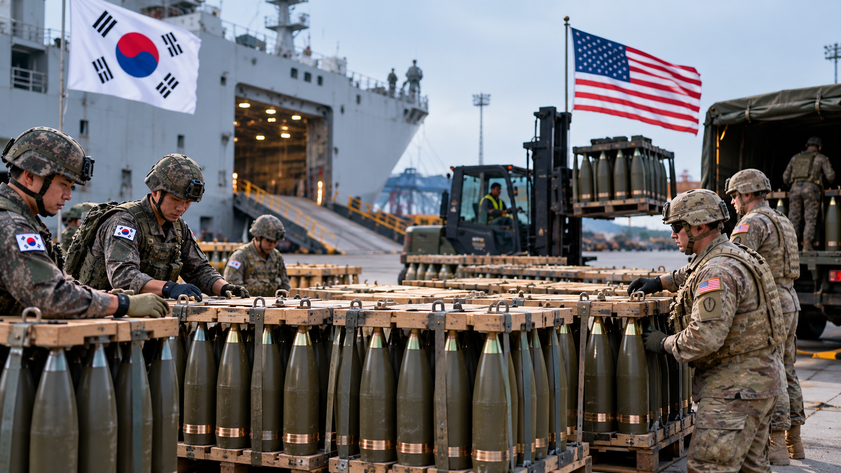 America borrowed 500,000 artillery shells from South Korea - its own ...