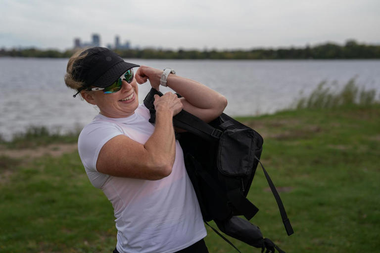 A 40-pound backpack. A half-marathon. A world record on the line.
